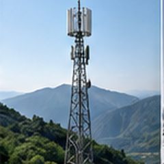B16 wind turbine on hilly terrain